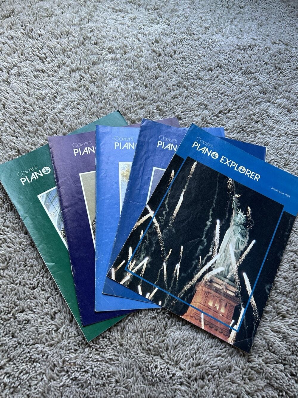 Vtg 1993 July-Dec LOT 5 Clavier's Piano Explorer Magazines Booklets Claviers D26